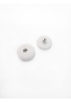 Кнопки пришивные 12мм белая ткань (GG-3660)