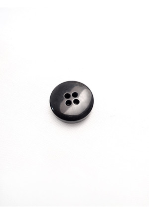 Пуговица костюмная черная четыре прокола 19 мм