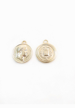 Подвеска золото римская монета Цезарь герб (DG-0730)