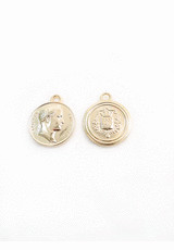 Подвеска золото римская монета Цезарь герб (DG-0730) фото 1