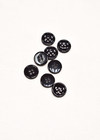 Пуговицы блузочные круглые черные 15мм фото 1