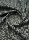 Пальтово-костюмная шерсть черно-белая итальянская елочка Max Mara фото 2