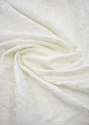 Жаккард стрейч молочный цветочный узор (DG-0767) фото 2