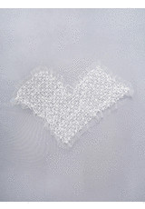 Свадебная вышивка на сетке аппликация белая (CC-8510) фото 1