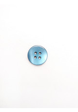 Пуговица рубашечная голубая ракушка 14 мм фото 2
