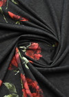 Трикотаж купон красная роза (DG-4579) фото 3