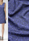 Жаккард 3Д вышивка цветы синий (DG-2021) фото 1