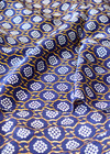 Шелк атласный синий геометрический орнаментом (GG-6149) фото 3