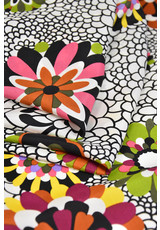 Шелк именной разноцветные геометрические цветы (DG-9313) фото 2