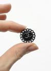 Пуговица металл цепочка с черной эмалью (CC-4841) фото 4