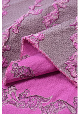 Жаккард вышивка розовый орнамент (DG-4613) фото 2