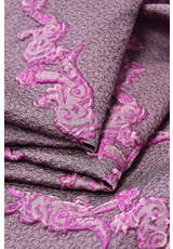 Жаккард вышивка розовый орнамент (DG-4613) фото 3
