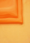 Органза из натурального шелка легкий оранжевая фото 2