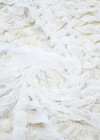 Сетка с вышивкой рюшами белая (GG-10301) фото 3