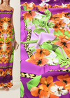 Шелк стрейч платок тропические цветы (DG-3923) фото 1