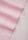 Розовая тафта с вышивкой купон фото 3