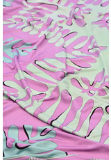 Трикотаж холодная вискоза купон бирюзовый абстракция (DG-5453) фото 2