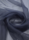 Органза натуральный шелк синяя Blumarine (FF-3653) фото 2