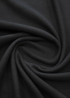 Трикотаж шерсть плотный черный в полоску (FF-7169) фото 2
