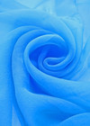 Органза шелковая голубая матовая (FF-1320) фото 2