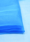 Органза шелковая голубая матовая (FF-1320) фото 3