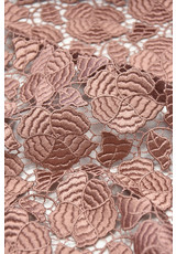 Кружево макраме цветочный узор жемчужно розовое (DG-2773) фото 2