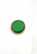 Пуговица зеленая с золотом Armani 25 мм фото 1