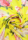 Шифон шелк розы на желтом (DG-92001) фото 2