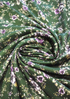 Шелк зеленый цветы Marni фото 2