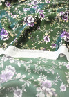 Шелк зеленый цветы Marni фото 3