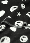 Букле черное с белыми звездами и сердечками (DG-1289) фото 4