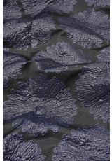 Жаккард вышивка 3Д синие цветы (DG-7293) фото 2