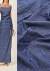 Джинс вышивка цветами синий (DG-7493) фото 1