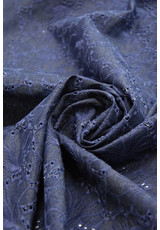 Джинс вышивка цветами синий (DG-7493) фото 3