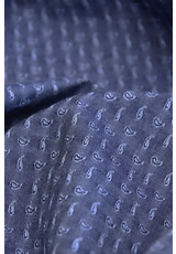 Штапель вышивка синий мелкий узор пейсли (GG-4893) фото 3