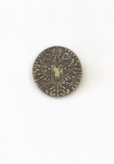 Пуговица бронза состаренная монета фото 1