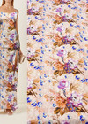 Дизайнерский джинс стрейч фиолетовые цветы (DG-9404) фото 1