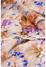 Дизайнерский джинс стрейч фиолетовые цветы (DG-9404) фото 3