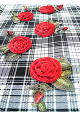 Аппликация цветок красная роза велюр вышивка от бренда Ulisse (DG-4440) фото 3