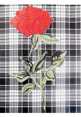 Аппликация красная роза (FF-6440) фото 2