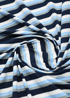 Трикотаж гипоаллергенный хлопок голубую полоску (FF-1689) фото 2