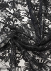 Вышивка на сетке черное цветы (DG-4214) фото 2