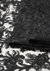 Вышивка на сетке черное цветы (DG-4214) фото 3