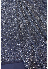 Вышивка на сетке синие бусины (DG-7214) фото 4