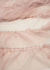 Сетка розовая вышивка рюшами (FF-69201) фото 2