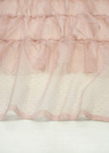 Сетка розовая вышивка рюшами (FF-69201) фото 3