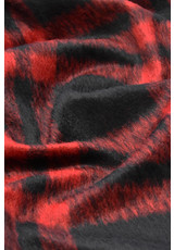 Шерсть мохер красная с черным клетка (GG-2424) фото 2