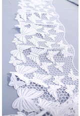 Кружево отделочное ажурное белый бабочки в стиле Blumarine (DG-6640) фото 2