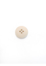 Пуговица пластик круглая на четыре прокола плоская матовая легкая блузочная цвет кремовый Scervino Street (GG-5870) фото 2