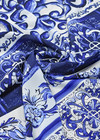 Натуральный шелк Dolce&Gabbana с рисунком купон гжель фото 3